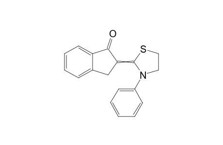 2-(3-phenylthiazolidin-2-ylidene)-2,3-dihydro-1H-inden-1-one