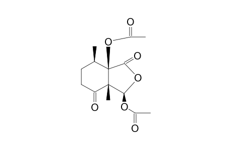 1,5-DIOXO-2-OXA-3(R),9(R)-DIACETYL-4(R)-8(R)-DIMETHYLHEXAHYDROINDANE