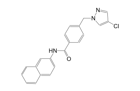 4-[(4-chloro-1H-pyrazol-1-yl)methyl]-N-(2-naphthyl)benzamide