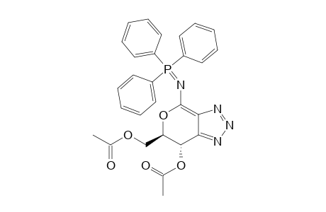 (6R,7S)-6-ACETOXYMETHYL-7-ACETOXY-4-(TRIPHENYLPHOSPHORANYLIDENEAMINO)-6,7-DIHYDROPYRANO-[3.4-D]-1,2,3-TRIAZOLE