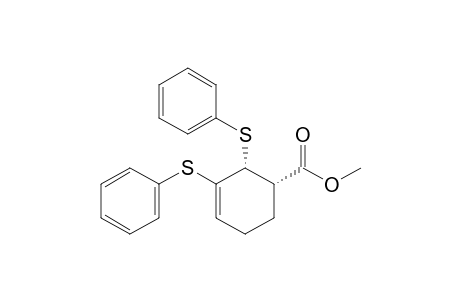 cis-Methyl 2,3-bis(phenylthio)-3-cyclohexenecarboxylate