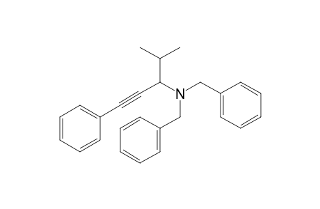 N,N-Dibenzyl-4-methyl-1-phenyl-1-pentyn-3-amine