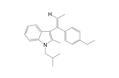 3-(1-(4-Ethylphenyl)-1-propen-1-yl)-1-isobutyl-2-methyl-1H-indole