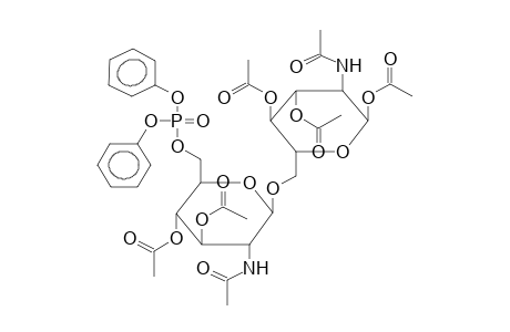 2-ACETAMIDO-6-O-(2-ACETAMIDO-3,4-DI-O-ACETYL-2-DEOXY-6-O-DIPHENYLPHOSPHORYL-BETA-D-GLUCOPYRANOSYL)-1,3,4-TRI-O-ACETYL-2-DEOXY-ALPHA-D-GLUCOPYRANOSE