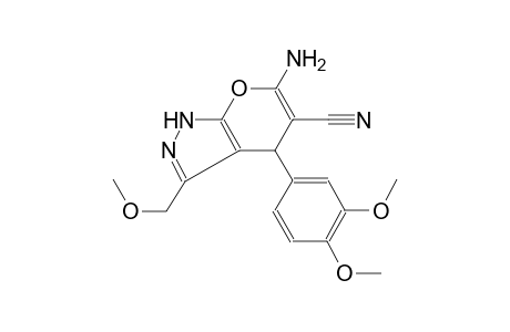 pyrano[2,3-c]pyrazole-5-carbonitrile, 6-amino-4-(3,4-dimethoxyphenyl)-1,4-dihydro-3-(methoxymethyl)-