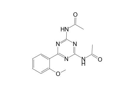 N-[4-(Acetylamino)-6-(2-methoxyphenyl)-1,3,5-triazin-2-yl]acetamide