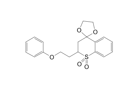 Spiro[4H-1-benzothiopyran-4,2'-[1,3]dioxolane], 2,3-dihydro-2-(2-phenoxyethyl)-, 1,1-dioxide