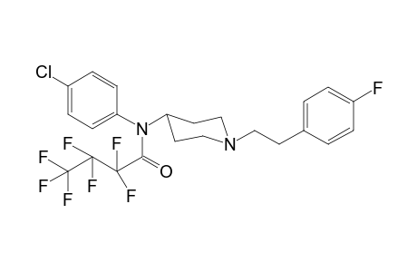 N-(4-Chlorophenyl)-2,2,3,3,4,4,4-heptafluoro-N-(1-[2-(4-fluorophenyl)ethyl]piperidin-4-yl)butanamide