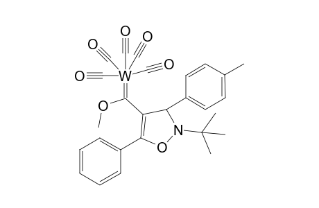 2-(tert-Butyl)-3-(p-methylphenyl)-4-(methoxymethylene)-5-phenyldihydroisoxazolepentacarbonyltungsten