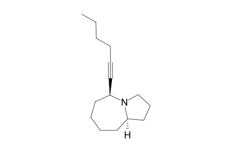 (2R*,7S*)-2-(1-Hexynyl)-1-azabicyclo[5.3.0]decane