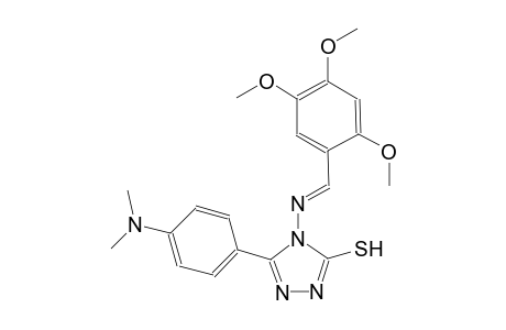 5-[4-(dimethylamino)phenyl]-4-{[(E)-(2,4,5-trimethoxyphenyl)methylidene]amino}-4H-1,2,4-triazol-3-yl hydrosulfide