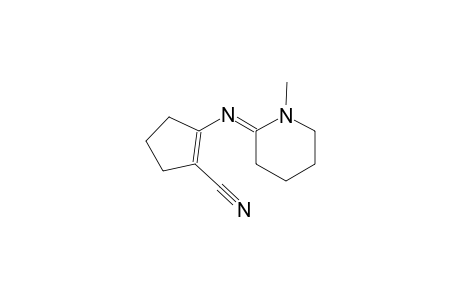 1-cyclopentene-1-carbonitrile, 2-[[(2E)-1-methylpiperidinylidene]amino]-