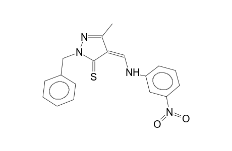 1-benzyl-3-methyl-4-(3-nitroanilinomethylene)-2-pyrazoline-5-thione