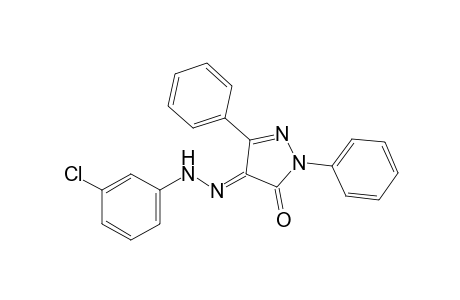 1,3-diphenylpyrazole-4,5-dione, 4-[(m-chlorophenyl)hydrazone