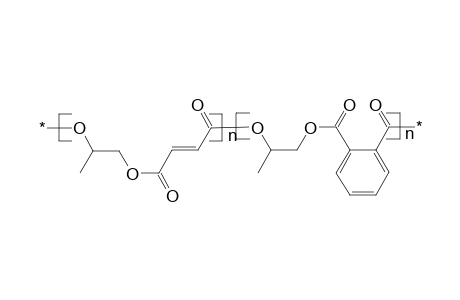 Unsaturated polyester from propylene glycol, maleic  and phthalic anhydrides