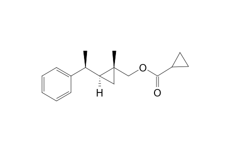 cyclopropanecarboxylic acid[(1R*,2S*)-1-methyl-2-((S*)-1-phenylethyl)cyclopropyl))