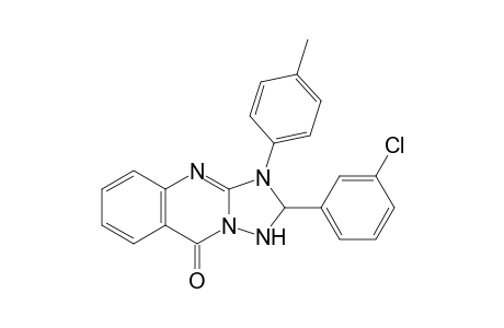 2-( 3'-Chlorophenyl)-3-(p-tolyl)-2,3-dihydro-1H-[1,2,4]triazolo[5,1-b]quinazolin-9-one
