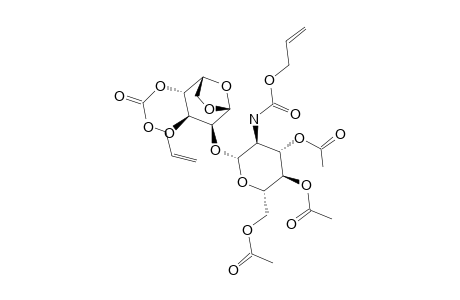 2-O-(3,4,6-TRI-O-ACETYL-2-ALLYLOXYCARBONYLAMINO-2-DESOXY-BETA-D-GLUCOPYRANOSYL)-4-O-ALLYLOXYCARBONYL-1,6-ANHYDRO-BETA-D-MANNOPYRANOSE