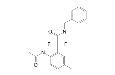2-(2-ACETAMIDO-5-METHYLPHENYL)-N-BENZYL-2,2-DIFLUOROACETAMIDE