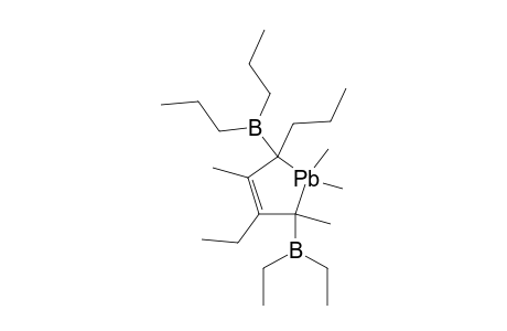 1,1,2,4-TETRAMETHYL-3-ETHYL-5-PROPYL-2,5-BIS-(DIETHYLBORYL)-3-PLUMBOLENE