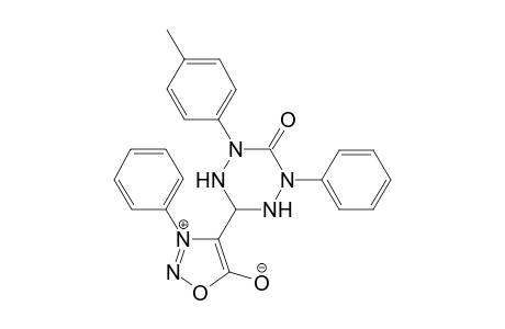 2-(4-Methylphenyl)-6-(3-phenylsydnon-4-yl)-4-phenyl-1,2,4,5-tetrazinan-3-one