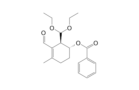 (5R,6R)-5-Benzoyloxy-2-methyl-6-(diethoxymethyl)-1-cyclohexenecarbaldehyde