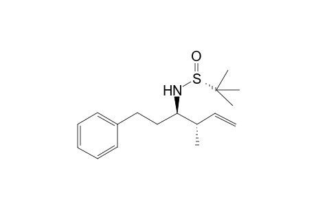 (3R,4S,RS)-N-tert-Bututanesulfinyl-4-methyl-1-phenylhex-5-en-3-amine