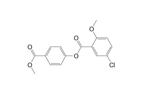 (4-methoxycarbonylphenyl) 5-chloranyl-2-methoxy-benzoate