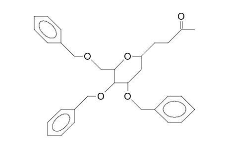 1-(3,4,6-Tri-O-benzyl-2-deoxy.alpha.-D-glucopyranosyl)-butan-3-one
