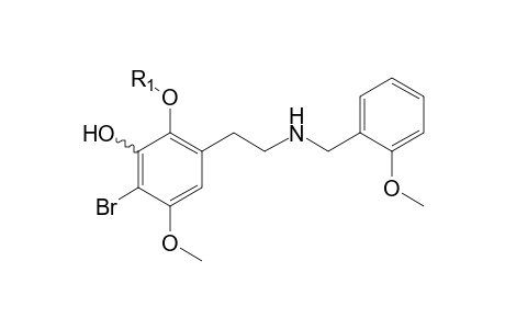 25B-NBOMe-M (O-demethyl-HO- glucuronide) isomer-2