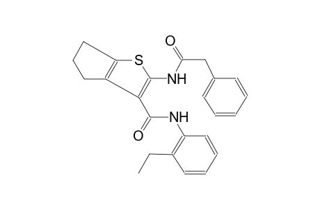 4H-cyclopenta[b]thiophene-3-carboxamide, N-(2-ethylphenyl)-5,6-dihydro-2-[(phenylacetyl)amino]-