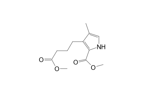 1H-Pyrrole-3-butanoic acid, 2-(methoxycarbonyl)-4-methyl-, methyl ester