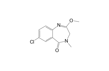 3,4-Dihydro-2-methoxy-4-methyl-7-chloro-1,4-benzodiazepin-5(5H)-one