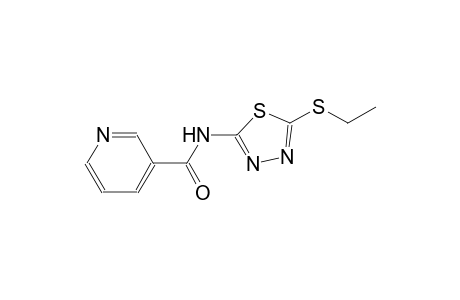 N-[5-(ethylsulfanyl)-1,3,4-thiadiazol-2-yl]nicotinamide