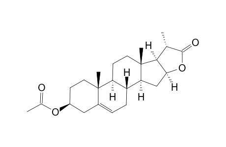VESPERTILIN-ACETATE;3-BETA-ACETOXY-16-BETA-HYDROXY-DINORCHOL-5-ENIC-ACID-22->16-LACTONE