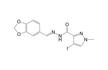 N'-[(E)-1,3-benzodioxol-5-ylmethylidene]-4-iodo-1-methyl-1H-pyrazole-3-carbohydrazide