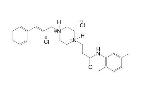 piperazinediium, 1-[3-[(2,5-dimethylphenyl)amino]-3-oxopropyl]-4-[(2E)-3-phenyl-2-propenyl]-, dichloride