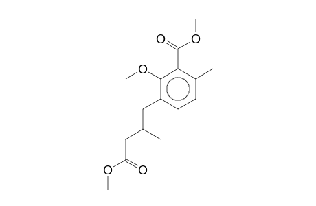 Benzoic acid, 2-methoxy-3-(4-methoxy-2-methyl-4-oxobutyl)-6-methyl