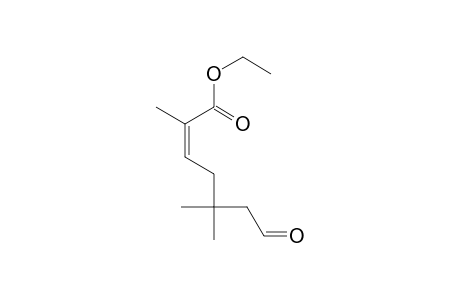 (Z)-Ethyl 7-oxo-2,5,5-trimethylhept-2-enoate