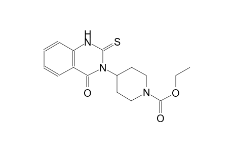 1-piperidinecarboxylic acid, 4-(1,4-dihydro-4-oxo-2-thioxo-3(2H)-quinazolinyl)-, ethyl ester