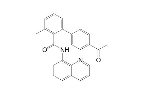 4'-Acetyl-3-methyl-N-(quinolin-8-yl)-[1,1'-biphenyl]-2-carboxamide