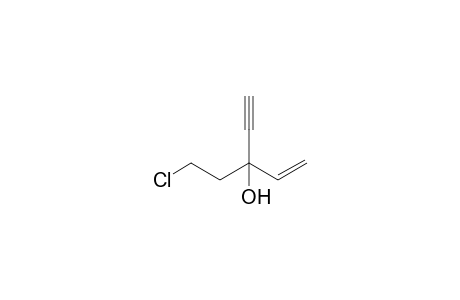 5-Chloro-3-ethynylpent-1-en-3-ol