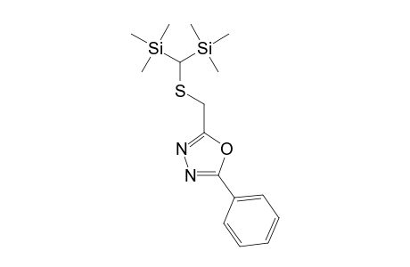 2-((Bis(trimethylsilyl)methylthio)methyl)-5-phenyl-1,3,4-oxadiazole