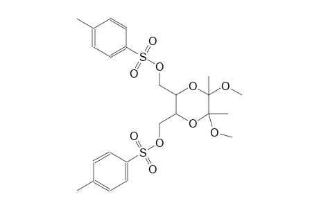 [5,6-dimethoxy-5,6-dimethyl-3-({[(4-methylphenyl)sulfonyl]oxy}methyl)-1,4-dioxan-2-yl]methyl 4-methylbenzenesulfonate