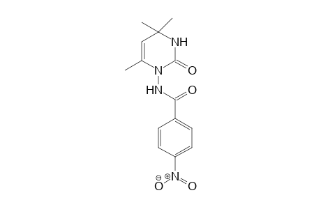 4-Nitro-N-(4,4,6-trimethyl-2-oxo-3,4-dihydropyrimidin-1(2H)-yl)benzamide