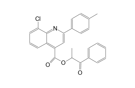 4-quinolinecarboxylic acid, 8-chloro-2-(4-methylphenyl)-, 1-methyl-2-oxo-2-phenylethyl ester