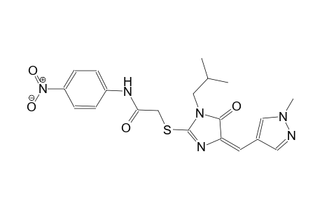 2-({(4E)-1-isobutyl-4-[(1-methyl-1H-pyrazol-4-yl)methylene]-5-oxo-4,5-dihydro-1H-imidazol-2-yl}sulfanyl)-N-(4-nitrophenyl)acetamide