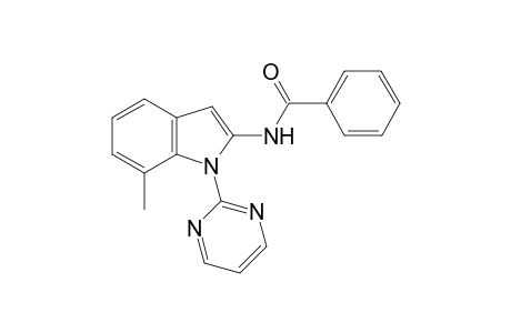 N-[7-Methyl-1-(pyrimidin-2-yl)-1H-indol-2-yl]benzamide