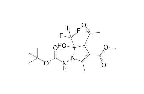N-[3-Acetyl-2-hydroxy-5-methyl-4-(methoxycarbonyl)-2-(trifluoromethyl)-2,3-dihydro-1H-pyrrolyl]-tert-butylcarboxamide