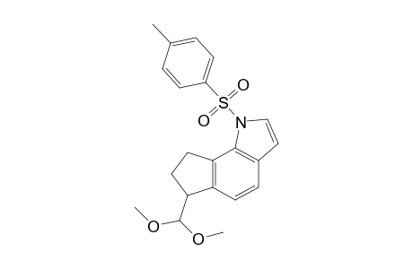1,6,7,8-Tetrahydro-6-(dimethoxymethyl)-1-tosyl-cyclopenta[g]indole